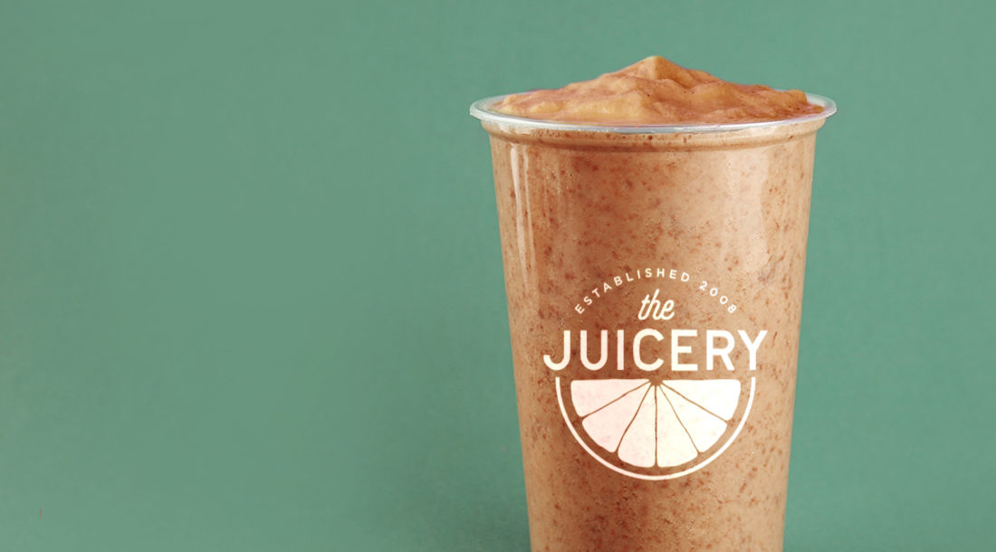 The Juicery Logo on Smoothie