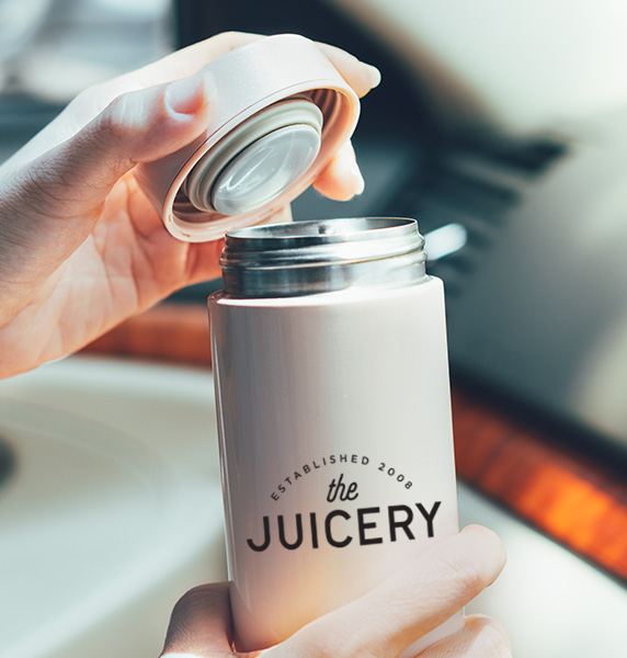 juicery logo on container